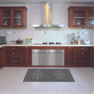 Küchenläufer Grau - Textil - 52 x 1 x 280 cm