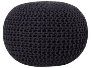 Pouf CONRAD Noir - 50 x 35 x 50 cm