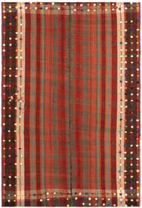 Tapis Jajim CXIII Rouge - Textile - 138 x 1 x 204 cm