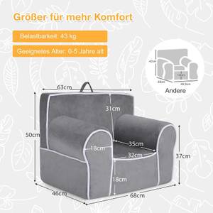 Kindersofa HV10047 Grau