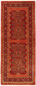 Tapis de passage Kashkuli IX Orange - Textile - 87 x 1 x 211 cm