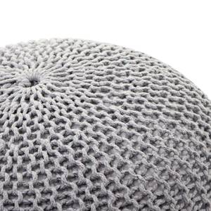 Pouf E16 Grau - Textil - 50 x 40 x 50 cm