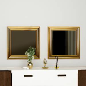 Spiegel Bale 2er 40x40cm Gold Gold - Glas - 40 x 40 x 2 cm