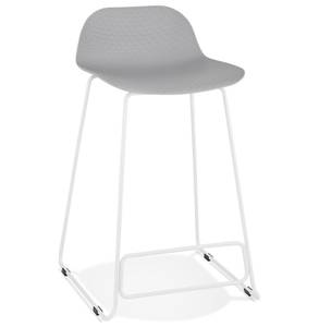 Tabouret De Bar BABYLOS Gris - Blanc