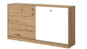 Schrankbett NERO 16 Braun - Holzwerkstoff - 213 x 110 x 136 cm