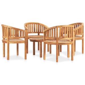 Garten-Lounge-Set Braun - Holzart/Dekor - Holz teilmassiv - 50 x 45 x 90 cm