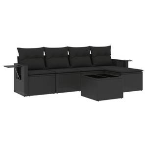 Gartensitzgruppe K3141(6-tlg) Schwarz - Massivholz - 69 x 62 x 55 cm