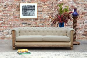 3-Sitzer Sofa Montaigu Beige - Textil - 82 x 72 x 218 cm