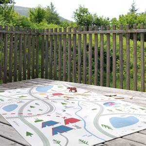 In-/Outdoor-Spielteppich LITTLE CAMPER Kunststoff - Textil - 123 x 180 x 180 cm