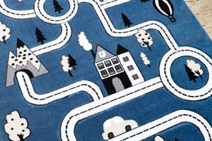 Tapis Petit Town Ville Rue Bleu 140 x 190 cm