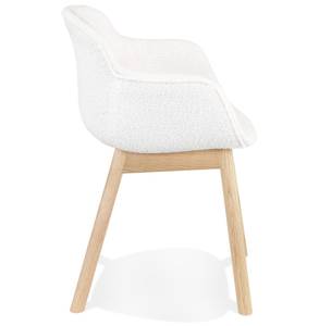 Fauteuil MOUTOU Blanc - Bois massif - 59 x 80 x 54 cm