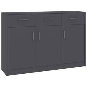 Buffet 3000172 Gris - Bois manufacturé - Métal - 30 x 30 x 110 cm