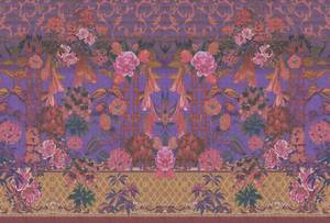 Fototapete Sati 1 Walls by Patel Braun - Pink - Violett - Kunststoff - Textil - 400 x 270 x 0 cm