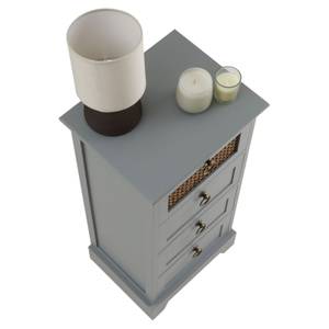 Chiffonnier VANIKA Gris - Bois massif - 35 x 76 x 29 cm