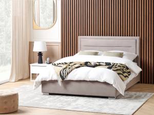 Lit double ROUEN Beige - Taupe - Largeur : 168 cm