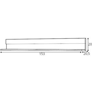 Wandregal SKELO Breite: 153 cm