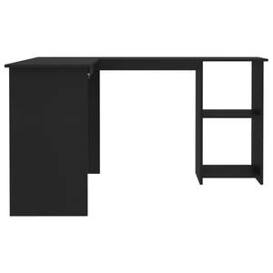 Bureau d'angle 3000152 Noir - Bois manufacturé - 140 x 75 x 120 cm