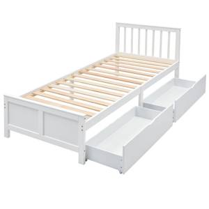 Jugendbett YAN AGF20 Weiß - Holzwerkstoff - Massivholz - 97 x 83 x 205 cm