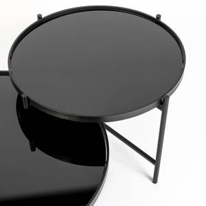 Table basse en métal noir Noir - Métal - 62 x 32 x 62 cm