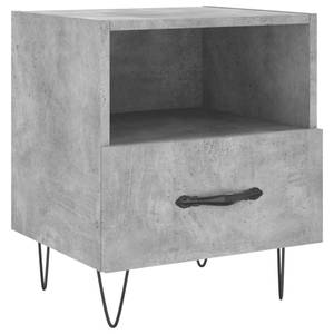 Modern Nightstand with Storage Beton Dekor