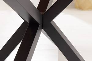 Esstisch GALAXIE Braun - Metall - Massivholz - Holzart/Dekor - 240 x 76 x 100 cm