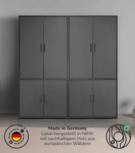 Kleiderschrank Der Grenzenlose I Anthrazit - Breite: 180 cm