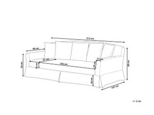 Schonbezug für ein Sofa GILJA bezug Beige - Creme