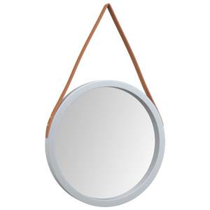 Miroir mural Marron - Argenté - 45 x 45 cm