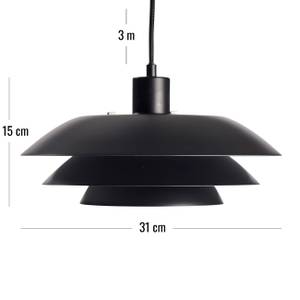 Pendelleuchte DL31 Schwarz - Metall