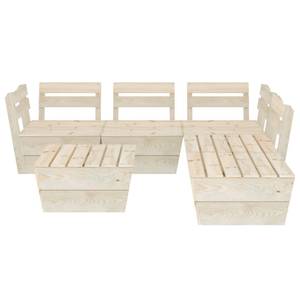 Mobilier de jardin Beige - Bois massif - Bois/Imitation - 60 x 30 x 60 cm