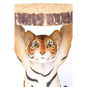 Table d'appoint Animal Tigre Orange - Matière plastique - 35 x 53 x 37 cm