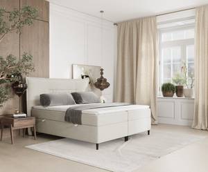 Boxspringbett Koussi I Taschenfederkern Creme - Breite: 200 cm