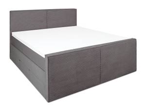 LINCOLN Boxspringbett mit Bettkasten Anthrazit - Breite: 180 cm