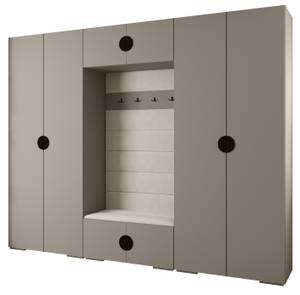 Garderobe Inova 4 Z9 Schwarz - Grau - Weiß - Schwarz