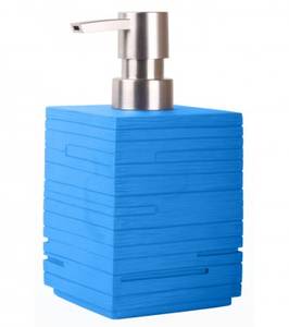 Seifenspender Calero Blau Blau - Kunststoff - 8 x 16 x 8 cm