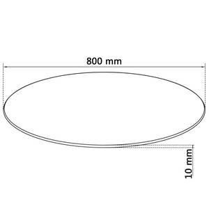 Tischplatte 3013057-1 Glas - 80 x 1 x 80 cm