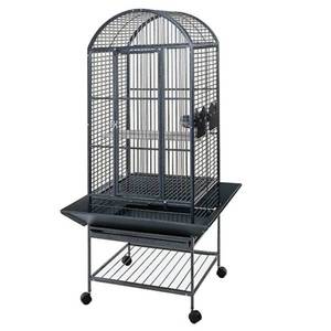 Cage pour perroquets 413752 Argenté - Métal - 46 x 144 x 46 cm