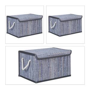 Lot de 5 corbeilles de rangement 28 x 23 cm