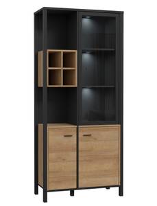 Wohnzimmer Hector 31 (5-teilig) mit LED Braun - Holzwerkstoff - 456 x 194 x 41 cm