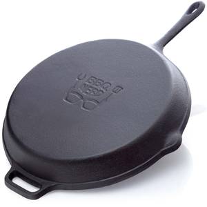 Grillpfanne gusseisen Ø35cm 4600g 37 x 55 cm