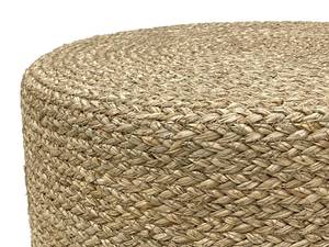 Pouf CALDERA Beige - Fibres naturelles - 40 x 45 x 40 cm