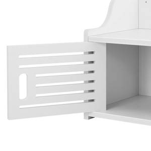 Badezimmerschrank Norberg Weiß - Kunststoff - 60 x 28 x 25 cm