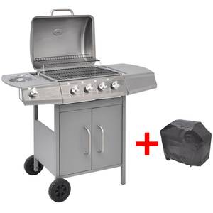 Gasgrill Silber - Metall - 56 x 100 x 104 cm