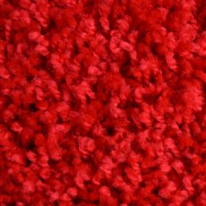 Shaggy-Teppich Barcelona Rot - Kunststoff - 100 x 3 x 500 cm