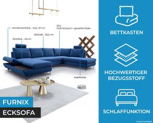 Ecksofa LOFFI III Blau