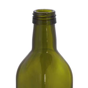 Lot de 4 bouteilles avec bec-verseur Noir - Vert - Argenté - Verre - Matière plastique - 6 x 32 x 6 cm