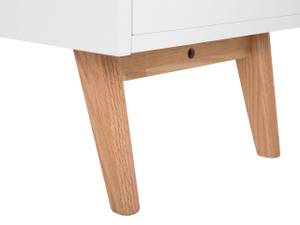 Commode SALEM Marron - Blanc - Bois manufacturé - 100 x 83 x 40 cm