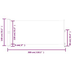 Auvent latéral 3012298-2 Blanc crème