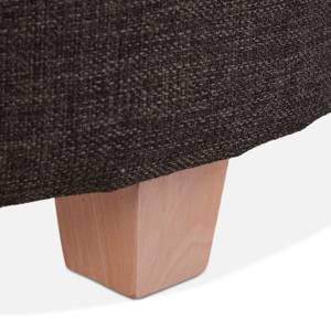 Pouf de rangement rond Marron - Bois manufacturé - Matière plastique - 44 x 41 x 44 cm