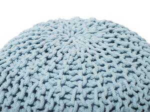 Pouf CONRAD Blau - Hellblau - 50 x 35 x 50 cm